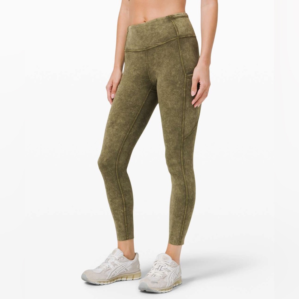 Lululemon Fast and Free High Rise Tight 25”- Ice Dye